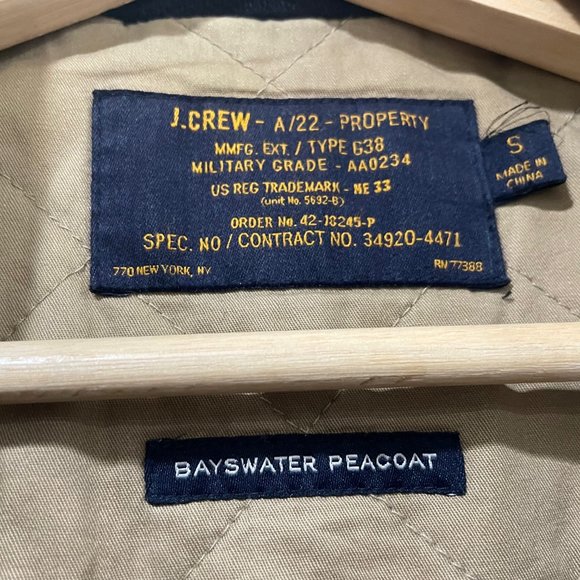 J Crew Peacoat Size Small like new - Picture 3 of 5